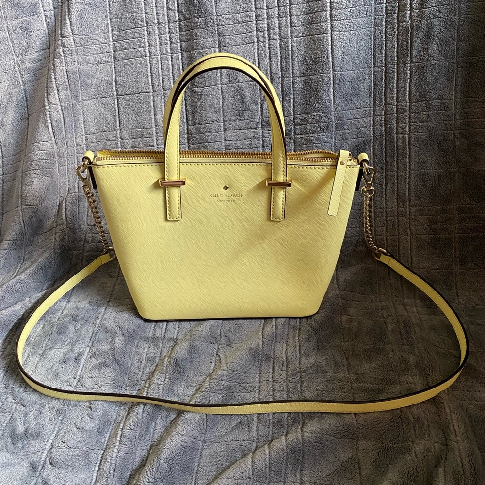 Kate Spade Sherbet Yellow Crossbody EUC